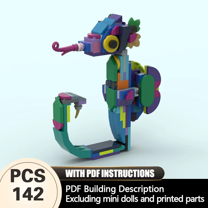 

Creators Animal Series Model MOC Building Bricks Seahorse Modular Technology Gifts Holiday Assemble Children Toys Suit