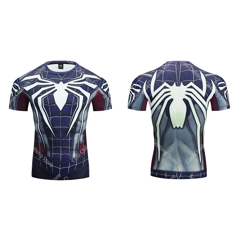 Marvel Superheroes New Print Trendy T Shirts Boys Girls Short Sleeves T-shirt Parent child clothing Summer Fashion Leisure Top