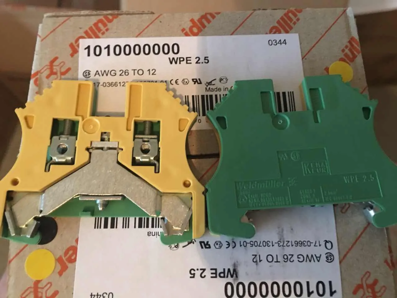 W seri terminal WPE 2.5 1010000000 Grounding konektor terminal