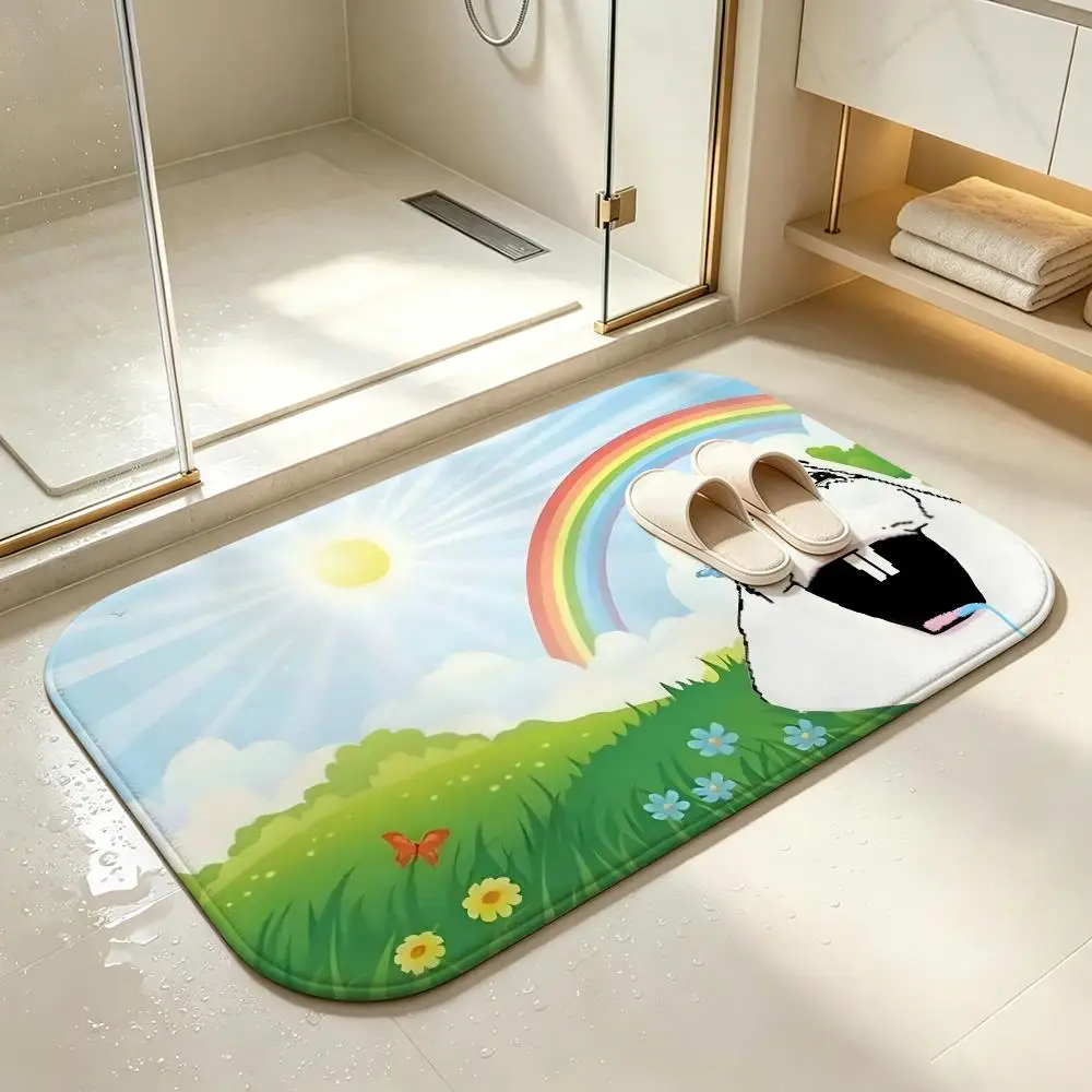Character TBH CreatureS Floor Mat Bedroom Carpet, Bathroom Foot Mat, Doormat, Non-Slip Absorbent Multi-Use