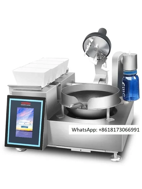 Semicon commercial fully automatic intelligent frying pan with automatic feeding and frying robot