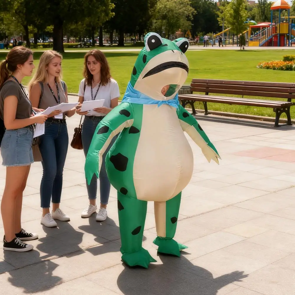 

Pink Inflatable Frog Costume Funny Full Body Blow Up Cosplay Costume Suit for Adult Halloween Party Costume for Adult Role Play