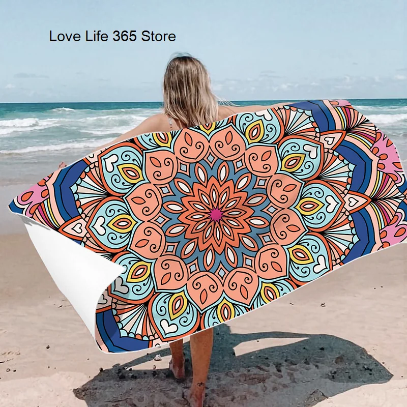 New Ethnic Style Beach Towel Quick Drying Bath Towel Swimming Pool Travel Portable Towel Home Decor Textile Comfortable Summer