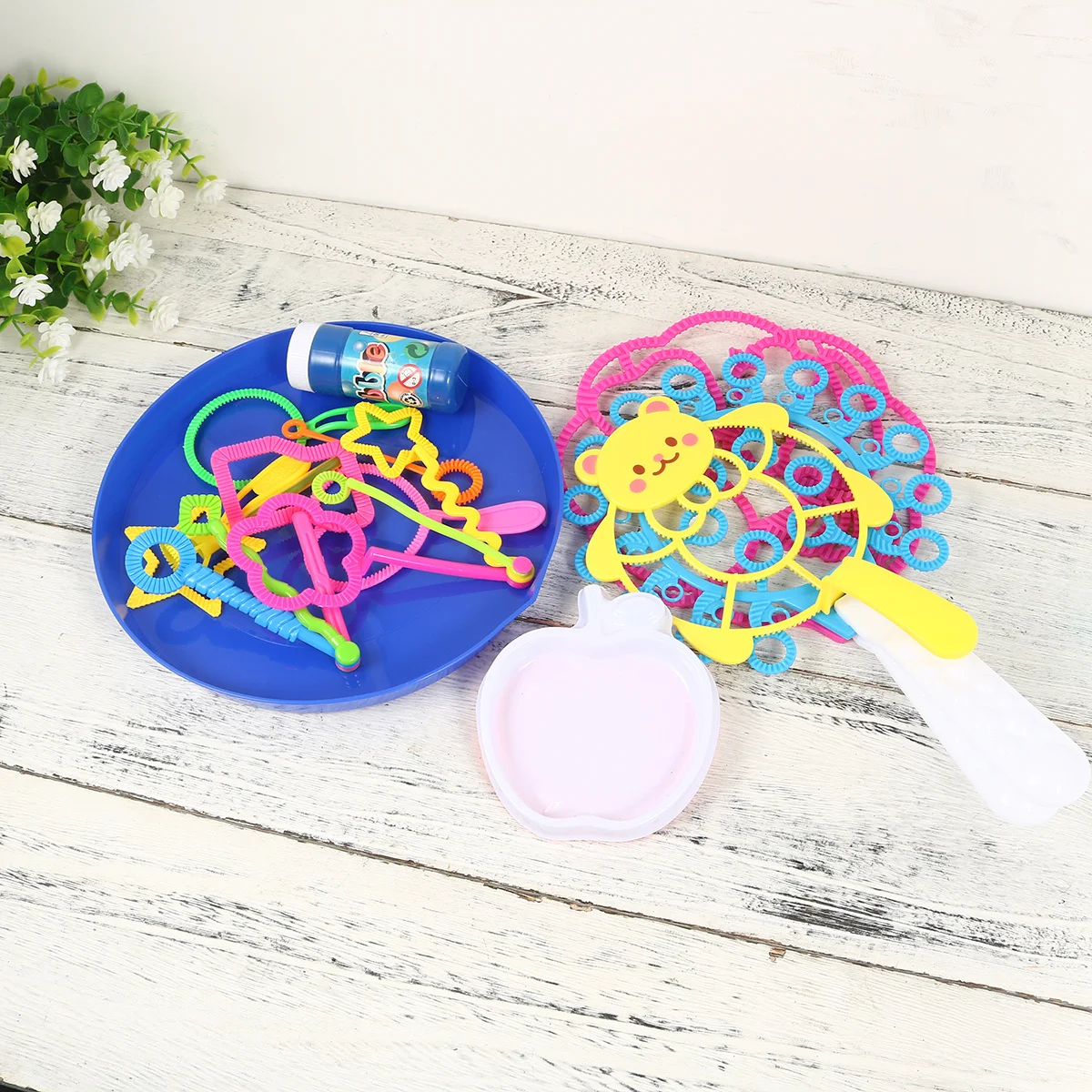 18 Pcs Bubble Blower Interesting Toys Maker Taste Children's Blowing Kit Different Shape