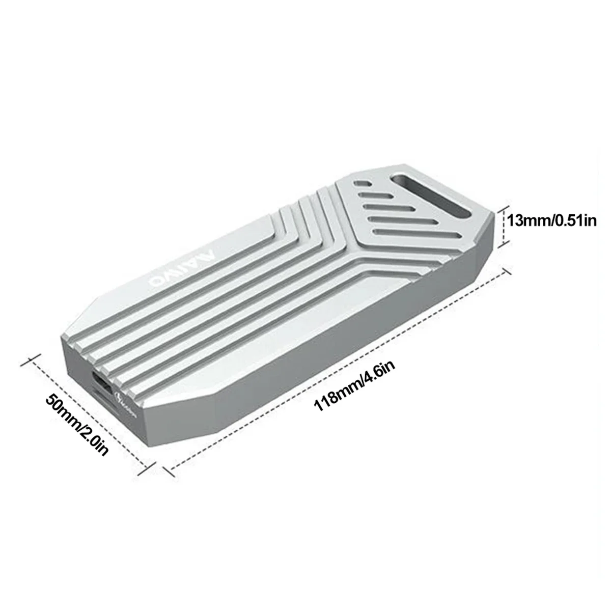 

【Buy It-Now!】 MAIWO M2 NVMe SSD Enclosure USB4.0 40Gbps Solid State External Hard Drive Case Portable SSD Box for Macbook Laptop