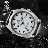 OCHSTIN Master Series Clock Hot Sale Men's Automatic Mechanical Movement Watches Man Genuine Leather Strap Waterproof Wristwatch