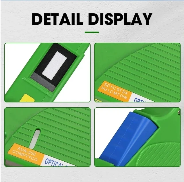 

A-550 FTTH Fiber Wiping Tool Optical Fiber End Face Cleaning Box Pigtail Cleaner Cassette Fiber Tools for Telecommunications