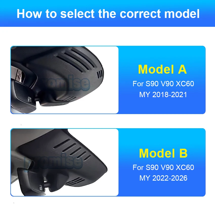 New! Plug and Play Dashcam For Volvo S90 V90 XC60 2018-2026 Car DVR Front and Rear Dash Cam Driving Recorder, Car Camera 4K - view 5