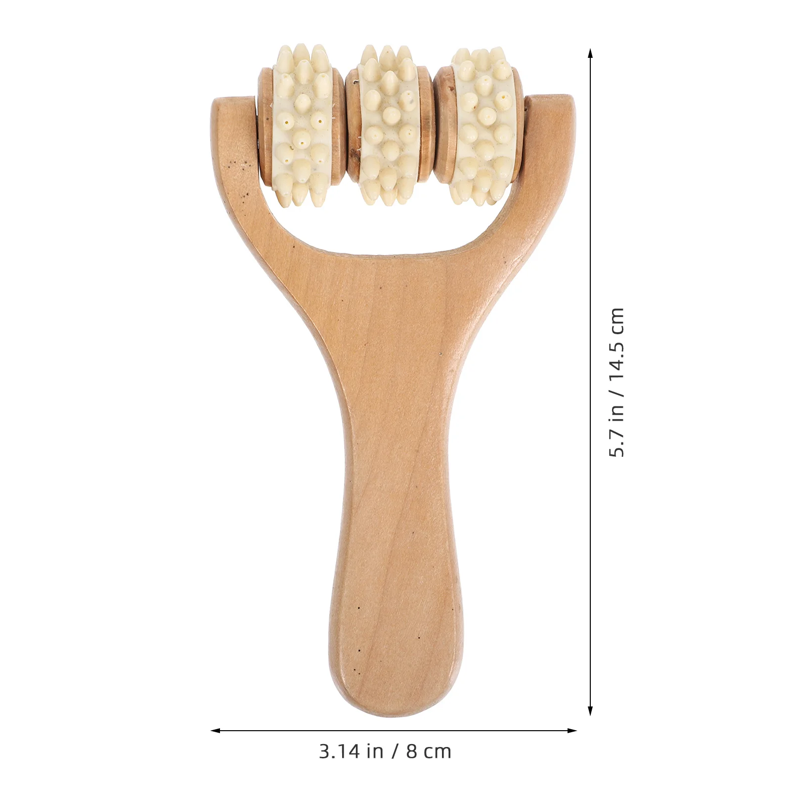 

3Pcs Wooden Massage Roller Kit Ergonomic Handheld Stick for Full Body Relief Tension Relaxation Foot Back Face Muscle Therapy