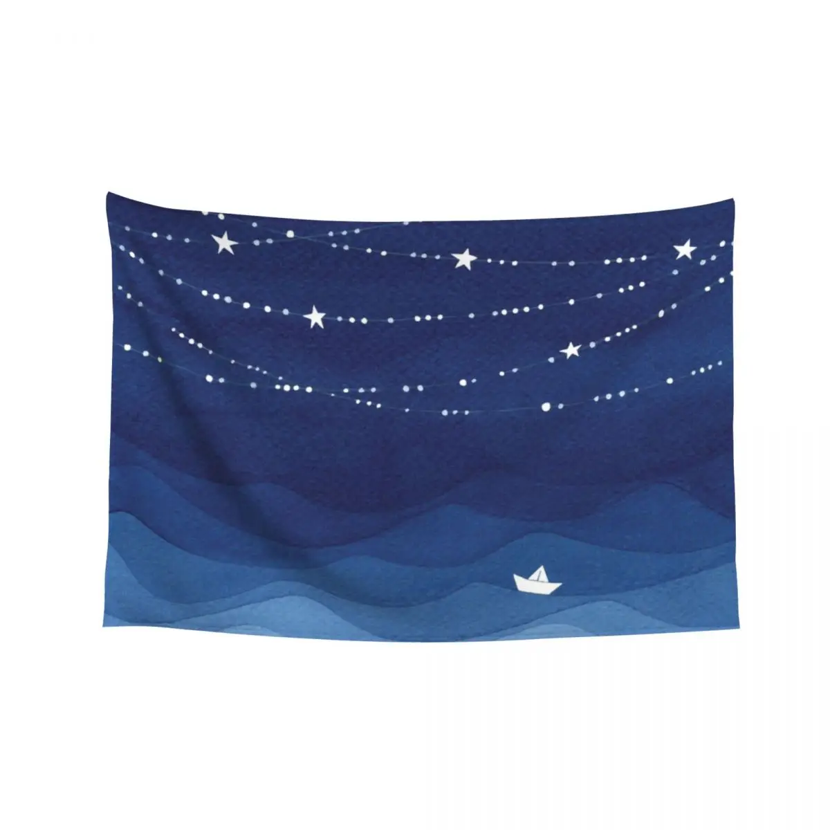 

Garland of Stars IV, nautical watercolor Tapestry Wall Hanging Wall Decor Hanging Room Decor For Girls Wall Deco Tapestry