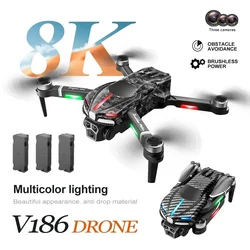 V186 Pro Professional Drone 8K HD Camera Omnidirectional Obstacle Avoidance  Brushless Motor Aerial Photography Drone UAV Toy