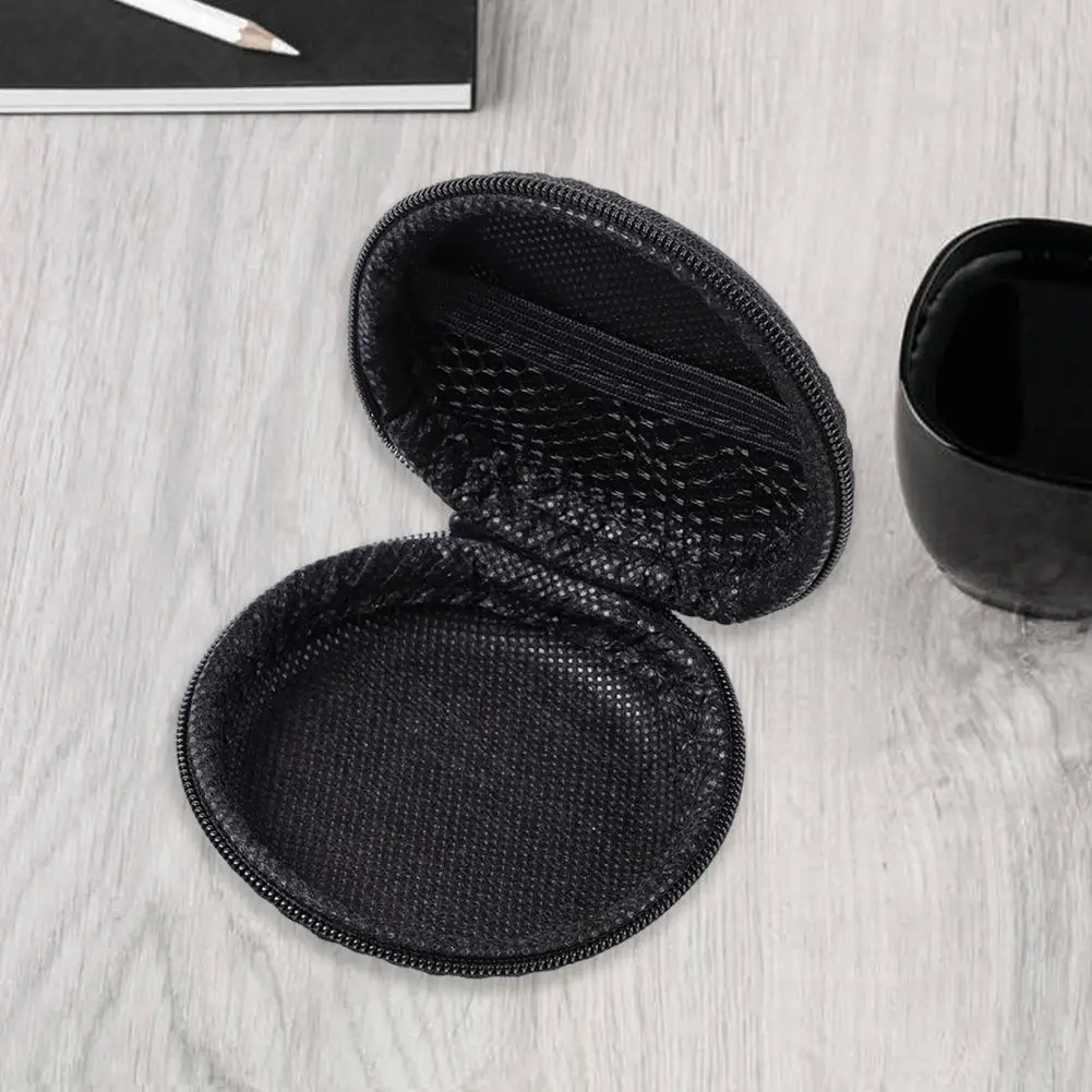 Shock-resistant Earphone Case Earphone Storage Case with Zipper Portable Headset Headphone Box for Travel Mini Data Cable Pouch