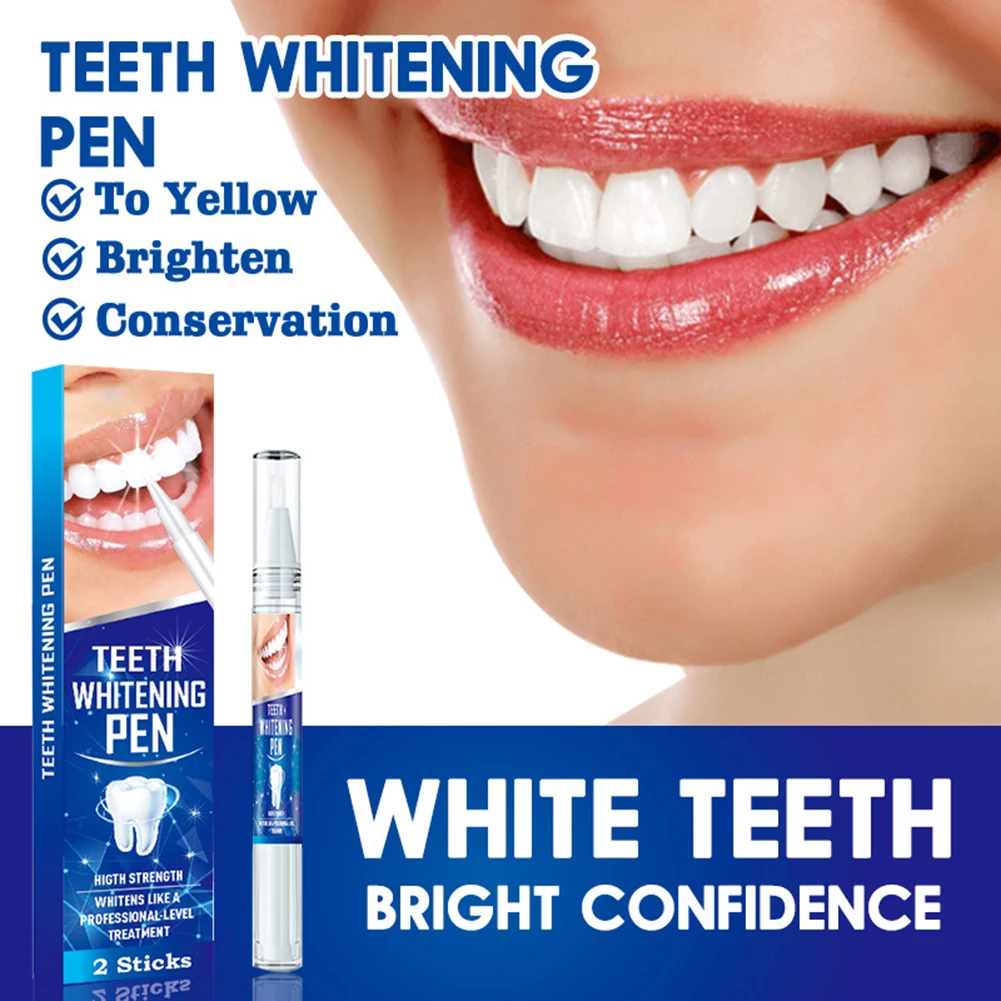 Mild Teeth Whitener With 4 Piece Portable Tooth Whitening Gel Pen Teeth Care Supplies