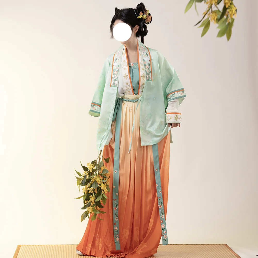 Hanfu Song Dynasty Fairy Dress Traditional Chinese Drama Ancient Style Costumes Dance Dress for Summer Clothes JYYS