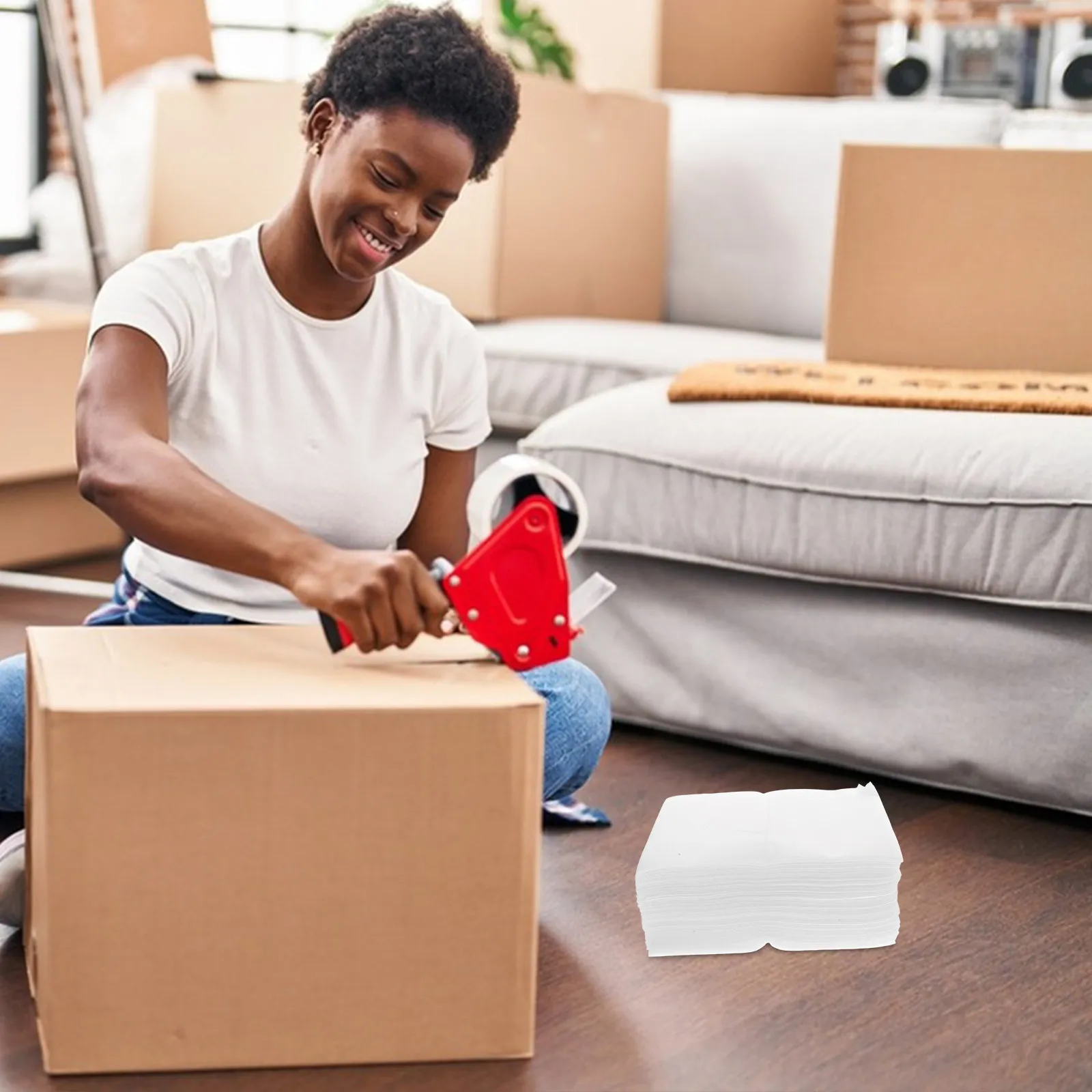 

100Pcs Thickened Pearl Cotton Bags White Foam Cushion Packaging Shipping Moving Bottle Plate Protection Epe 25x30cm