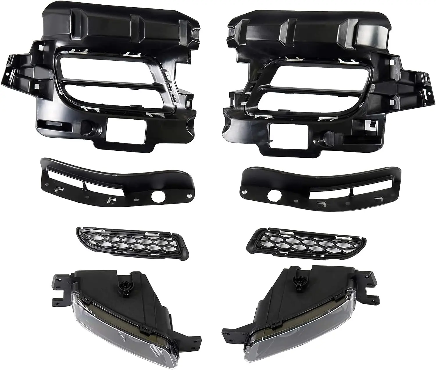 Front Bumper Cover SRT Style with LED Fog Lights Bolt-on for 2014-2020 Dodge Durango SRT Style