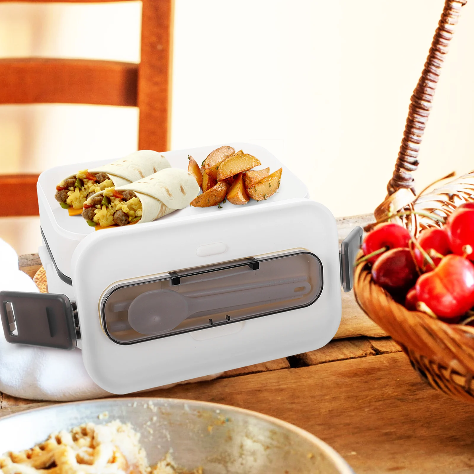 

1Set Portable Lunch Box Microwave for Office Workers Students Outdoor Leakproof Food Container