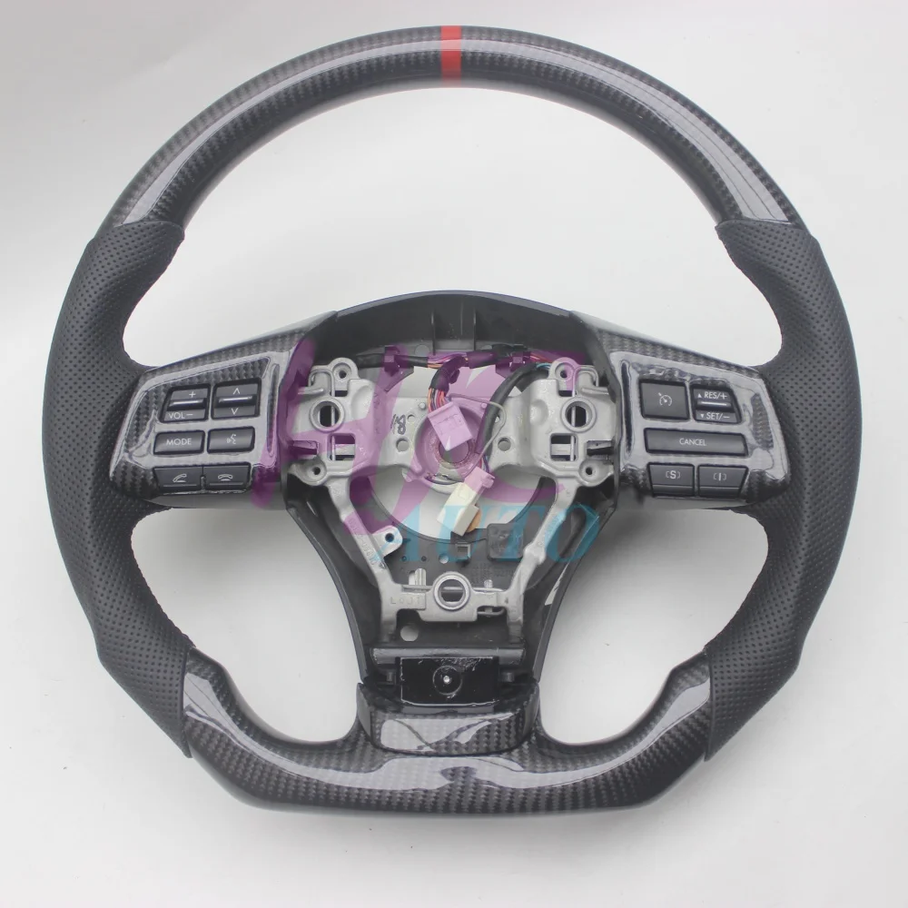 

Replacement For Subaru Forester SH 2013-2018 Real Carbon Fiber Leather Steering Wheel 2015-2019