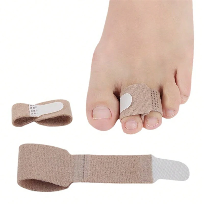 2Pcs Toe Finger Straightener Hammer Toe Tape Hallux Valgus Corrector Bandage Toe Separator Splint Wraps Foot Care Supplies New