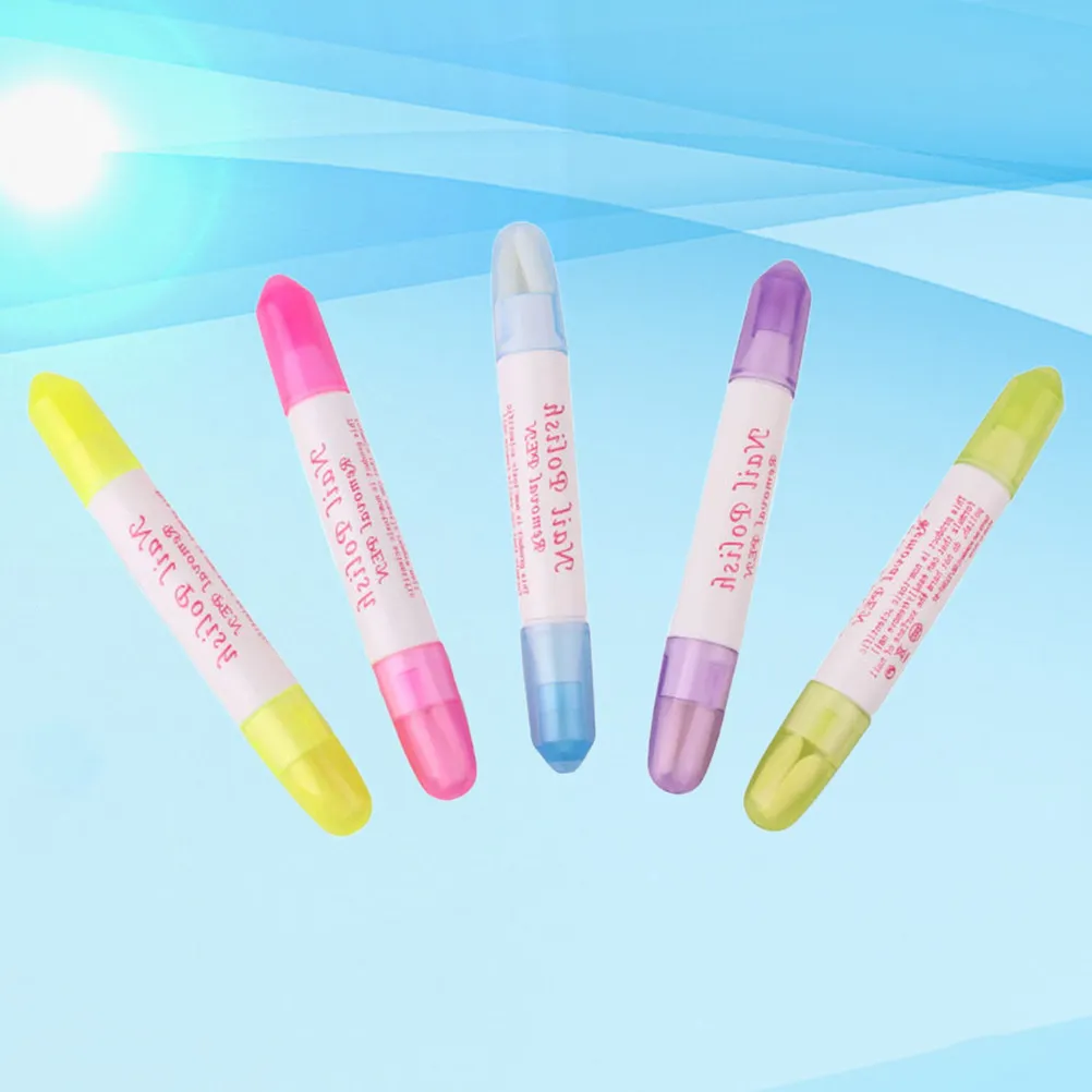 5-teiliges Nagellackentferner-Set, Premium, wiederverwendbar, kompaktes Design für schnelle Maniküre-Korrektur zu Hause oder professionell.