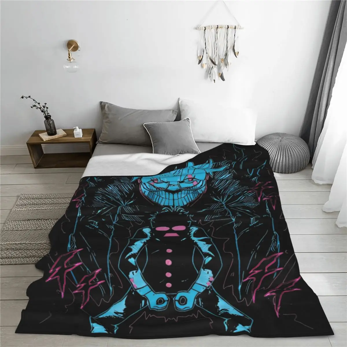 Okarun Dandadan Anime Vintage Blanket Plush Throw Blanket Airplane Travel Decoration Ultra-Soft Warm Bedspreads