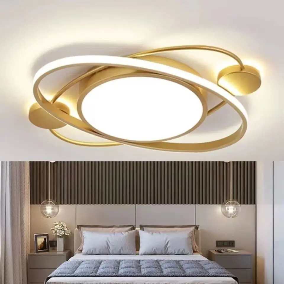 Plafonnier LED au design moderne, éclairage d'intérieur, luminaire décoratif de plafond, idéal pour une chambre à coucher, un salon ou une cuisine