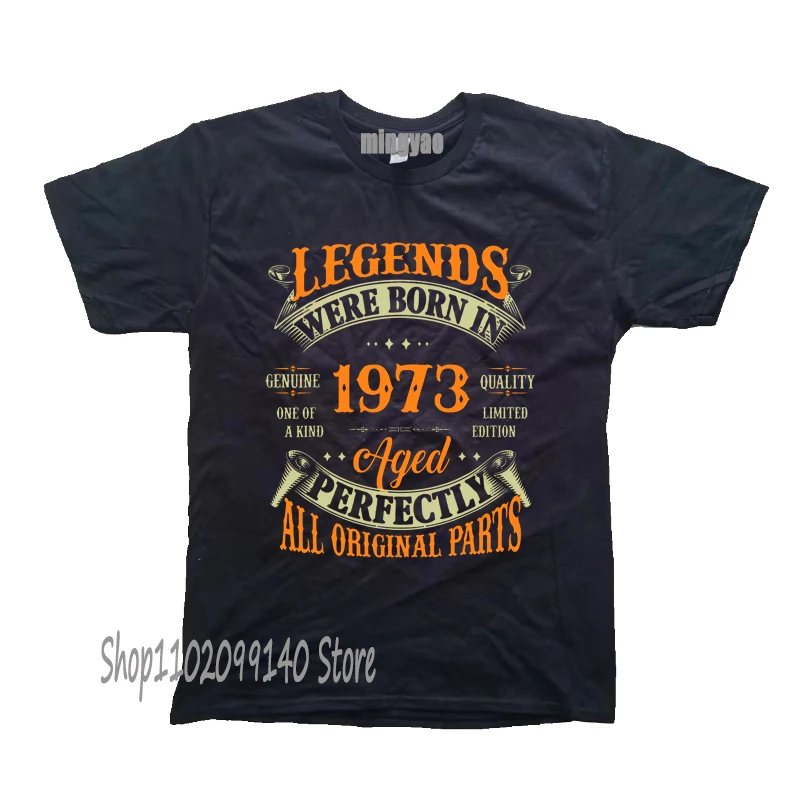 Lustig gemacht im Jahr 1973 50. Geburtstag Geschenke Kassette Vintage gedruckt T-Shirts Party Oma Opa Geschenk Sommer T-Shirt Geschenk