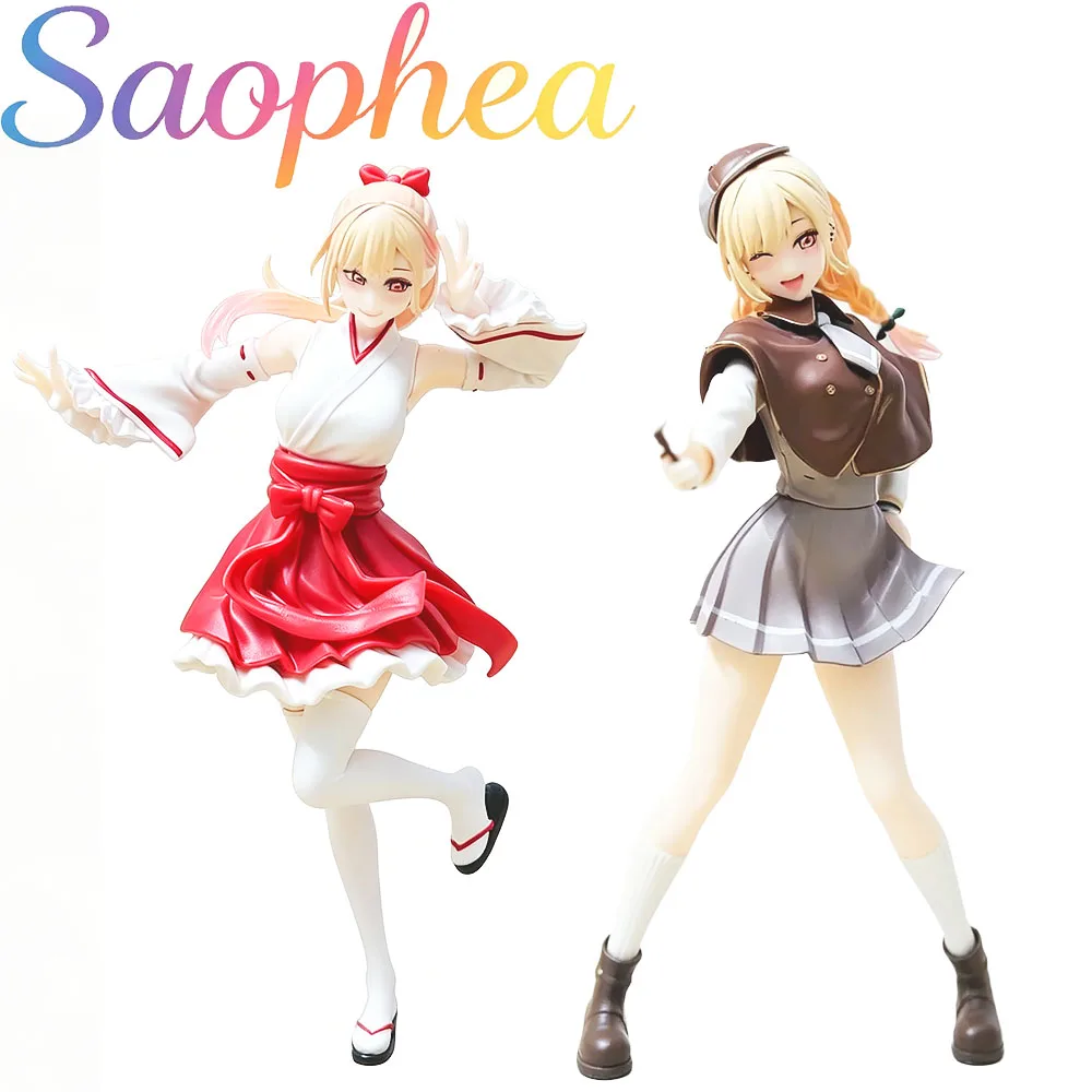 Saophea Marin Detective & Miko Ver. Ecchi Figure, Sexy Anime Girl Waifu Action Figure Collectible Statue, Anime Decor Gift Toy