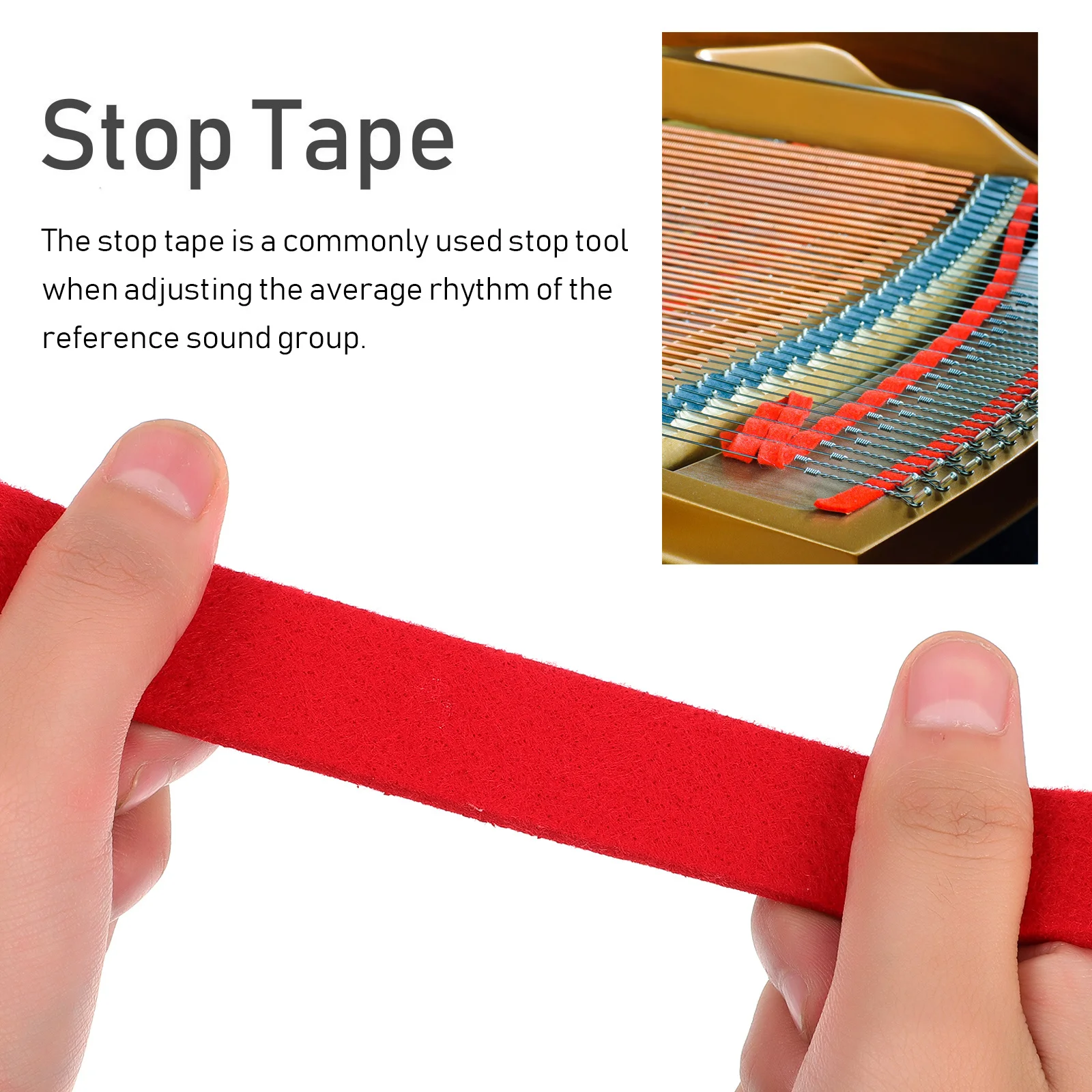 

1 set Tuning Kit Professional Tools Set For Accurate Adjustment Compact Lightweight Durable Metal Rubber Construction Piano