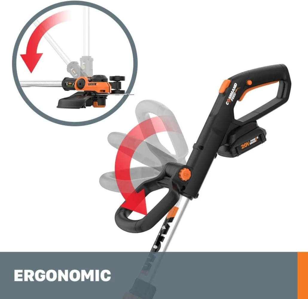 Imagem -03 - Worx-cordless Poder Compartilhar Cordas Trimmer Edger e Erva Daninha Trimmer Gt3.0 Baterias e Carregador Incluído 20v 12 Wg163