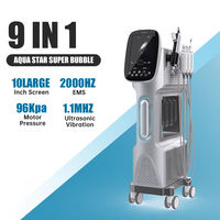 Factory professional 9 in 1 aqua hydra peeling facial skin care machine