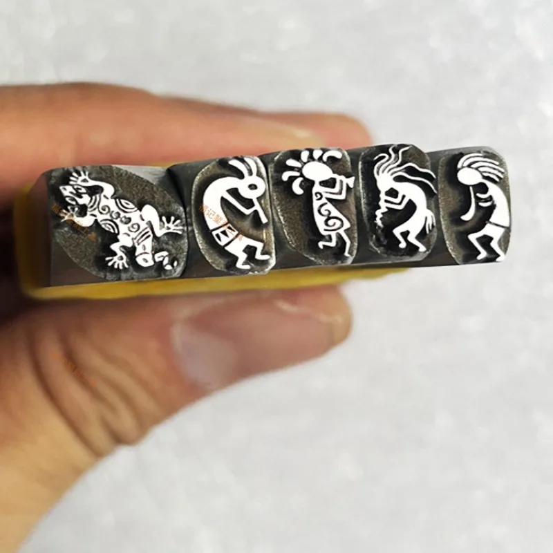 

Indian Logo Design Metal Stamping Tool Hand Pressing Punch Leather Silver Gold DIY Craft Punching Marking Stamps Steel Puncher