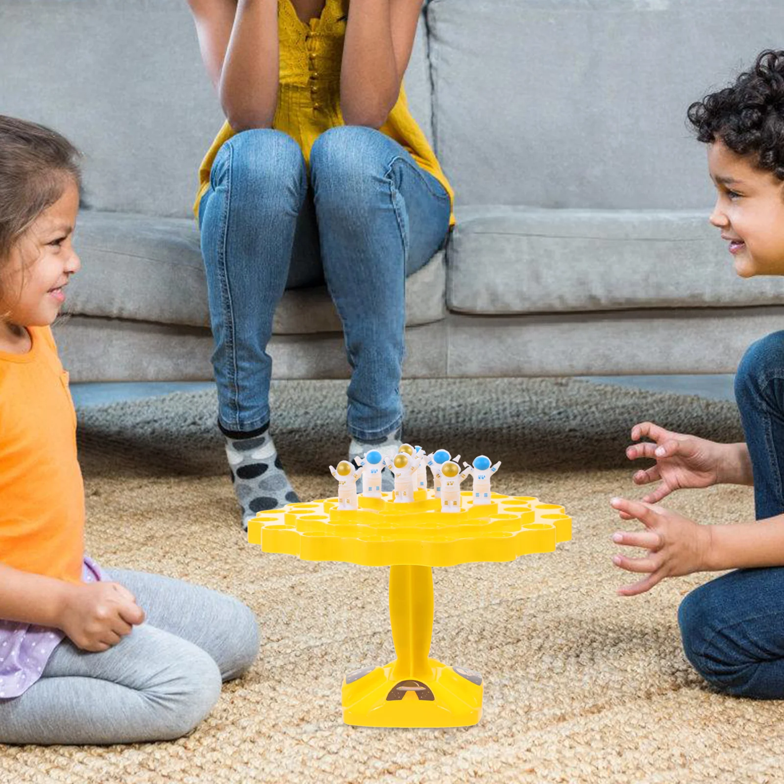 1 Set Spaceman Astronaut Balancing Stacking Spiel Kinder Bausteine Pädagogisches Kleinkind Spielzeug Familie Interaktive Aktivität