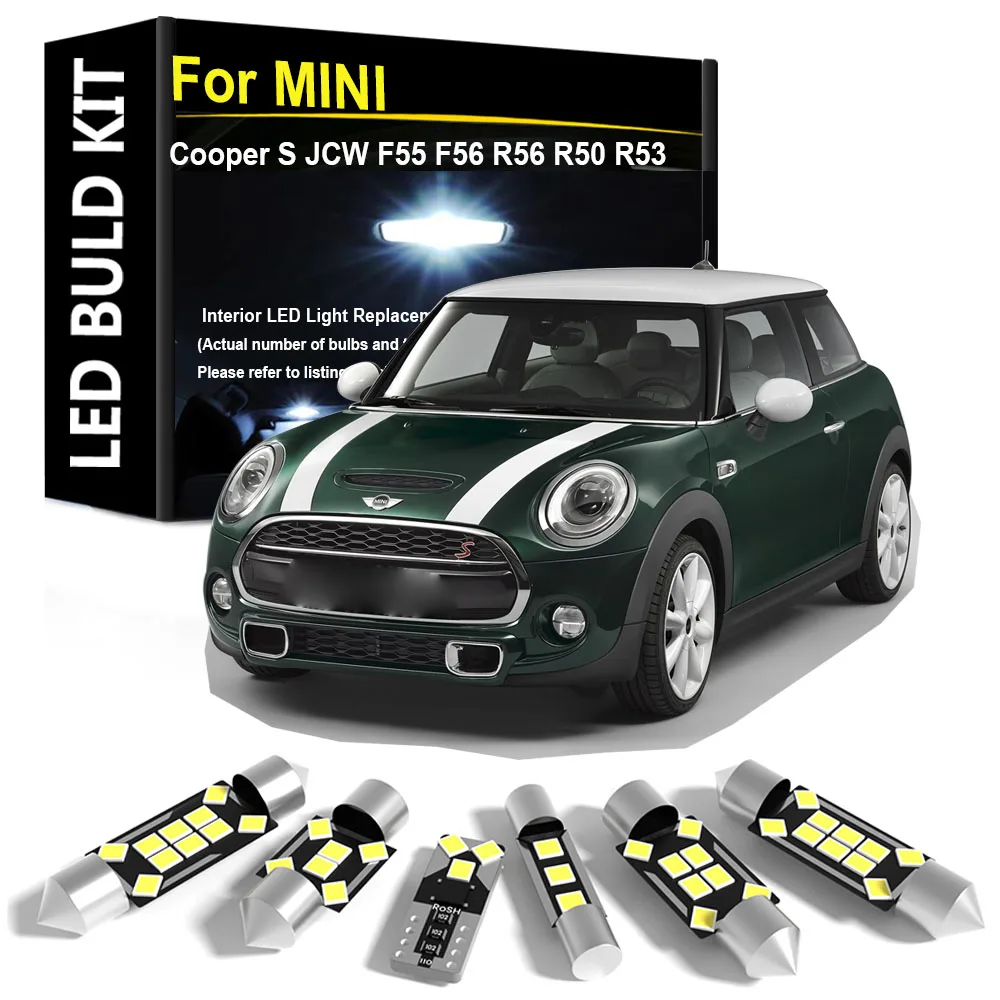 

Car Interior Light LED For MINI Cooper S JCW F55 F56 R56 R50 R53 2004-2014 2015 2016 2017 2018 2019 2020 2021 2022 2023 Canbus