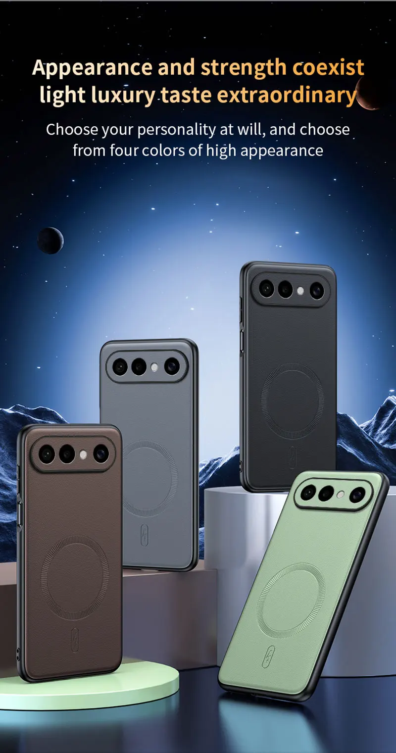 Für VIVO S50 Pro Mini Hülle Magnetische Leder-Schutzhülle Für VIVO S50 Pro Mini Anti-Fingerabdruck Rutschfest PC+TPU – Detail 7