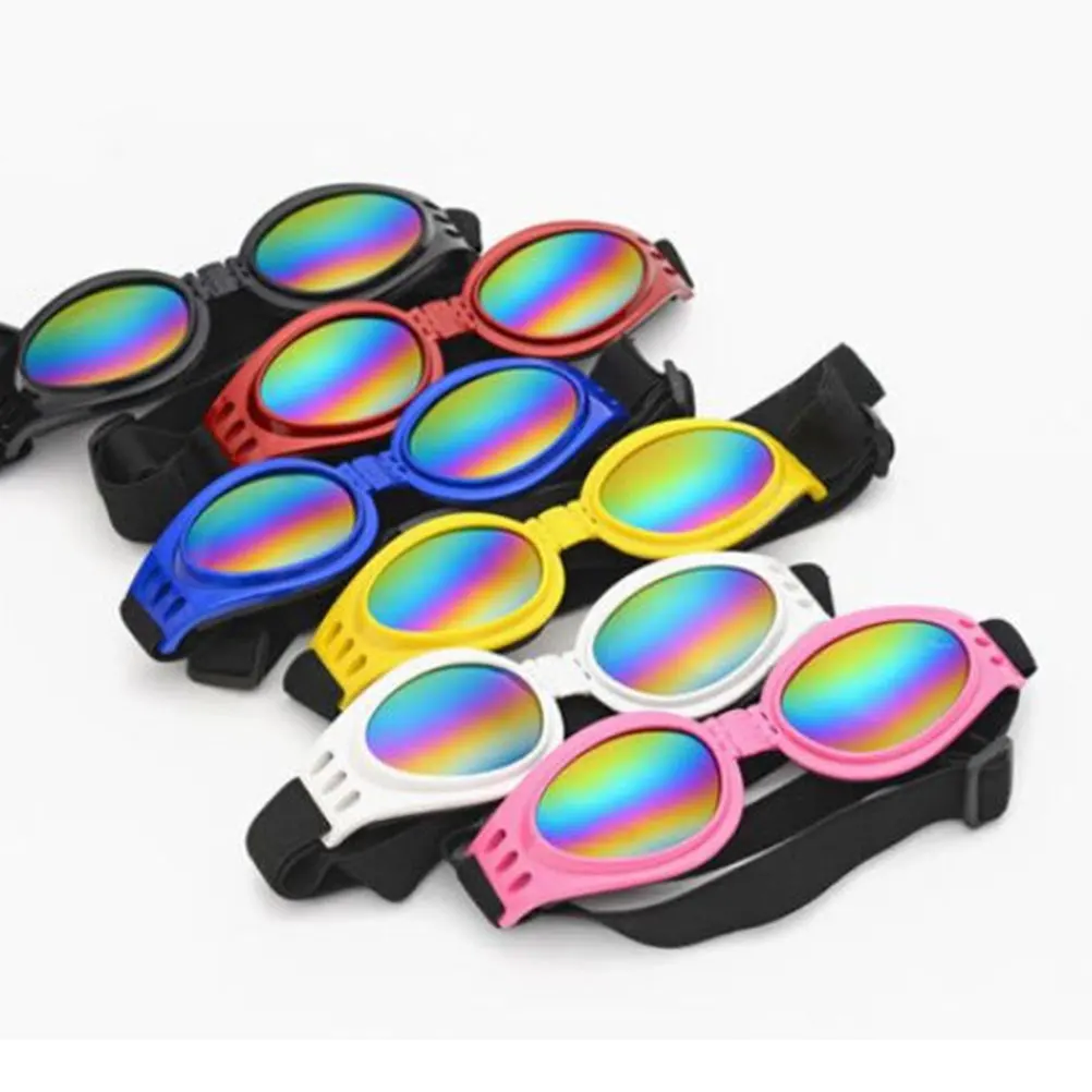 

Pet Sunglasses Uv Protection Adjustable Head Chin Straps Wider Nose Bridge Deeper Lens Cup Sturdier Frames Blue
