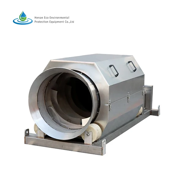 Rotating Drum Sieve  Revolving Trommel Screen for Municipal and Industrial Wastewater Treatment