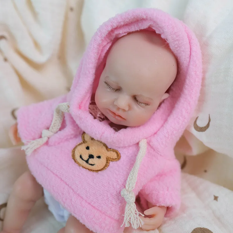 Bambola Reborn da 8 pollici Elijah con corpo in silicone solido Bambola d'arte fatta a mano Muñecas Bebes Para Niñas