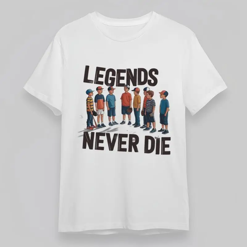 تي شيرت كلاسيكي مريح وناعم للرجال من Legends Never Die Kids Baseball Team #1