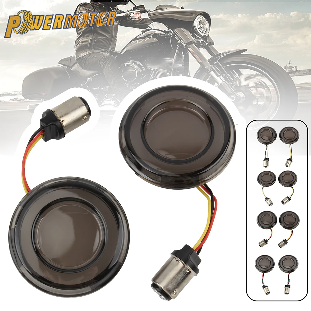Motocykl kierunkowskaz LED w stylu Bullet 1156 11557 wskaźnik hamulca dla Harley Dyna Touring przemieszczanie się po ulicy Road King Rider FXLRST