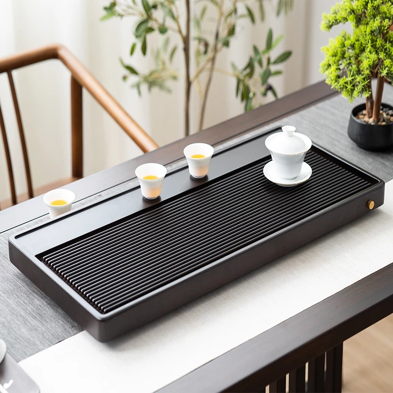 

Kitchen Serving Tea Tray Wooden Luxury Accessories Decorative Office Drainage Chinese Tea Tray Hospitality Bandejas Teaware