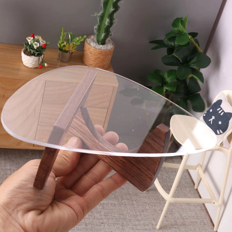 ドールハウス,ミニチュアウッド,アクリル,コーヒーテーブル,ダイニングテーブル,家具,人形,ライフシーン,装飾,子供向けギフト,1/12 1/6