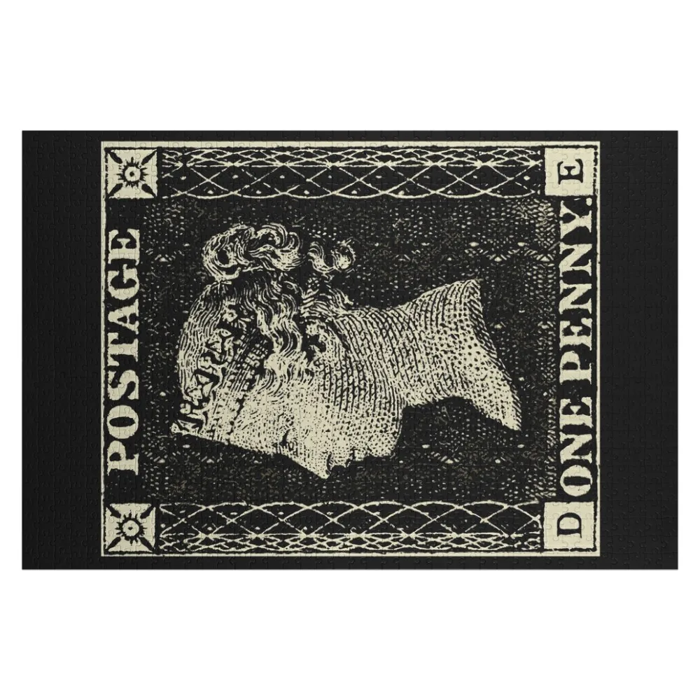

Penny Black (Britain’s first postage stamp) Jigsaw Puzzle Christmas Gifts Personalized Wooden Name Wooden Name Puzzle
