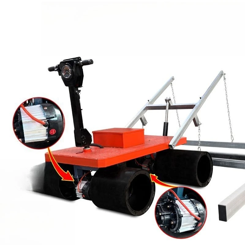 Concrete pavement floor paving cement emery self-walking aluminum alloy scraping machine c