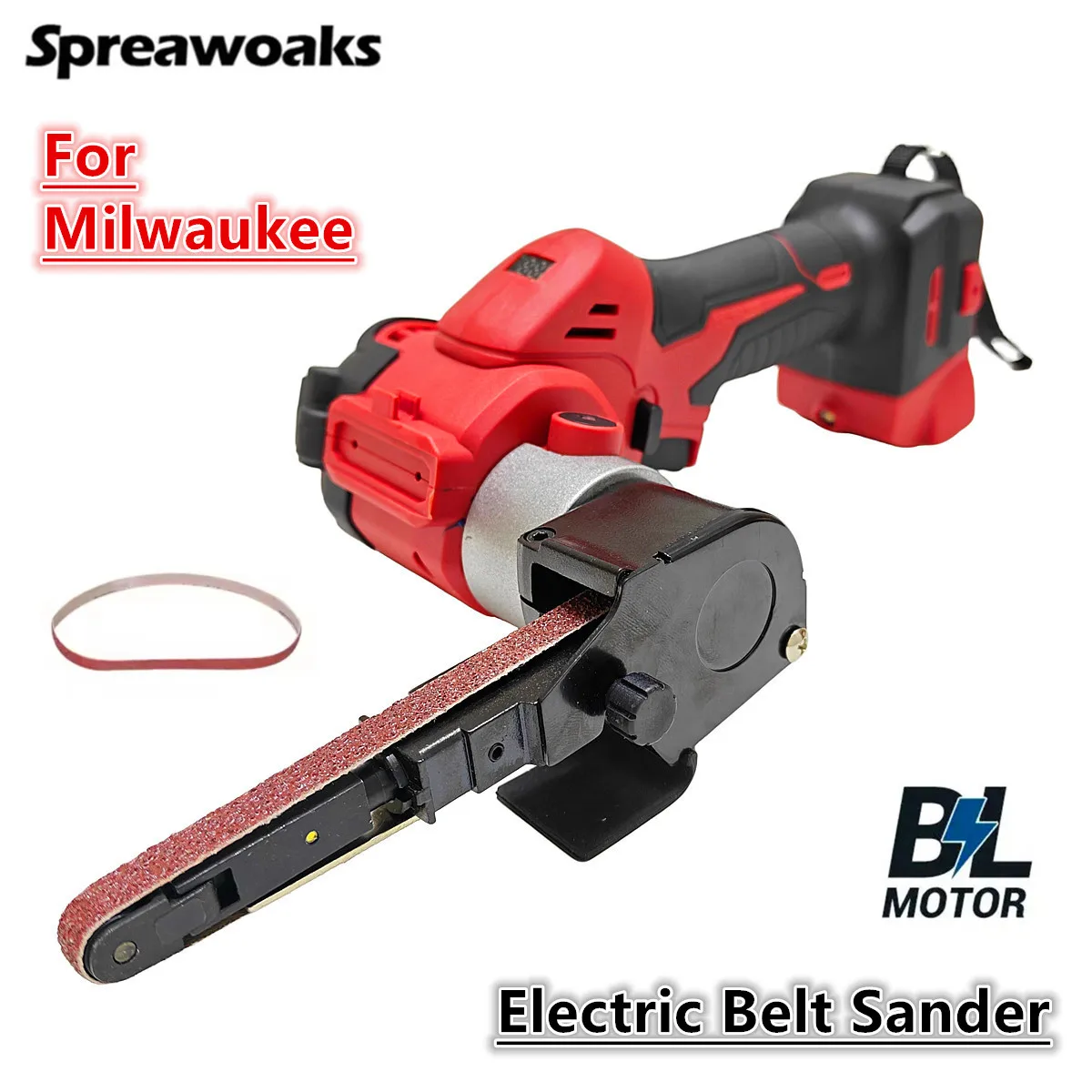 

For Milwaukee 18V Battery Brushless Electric Mini Belt Sander 11000RPM Angle Grinder Cordless Belt Sander Polisher Power Tool