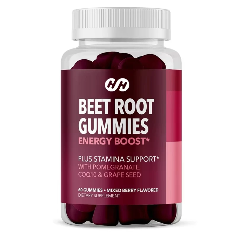 

Beet Root Gummies Contain Coenzyme Q10 Energy Supplements and Pomegranate Extract, Supporting 60 Healthy Energy Pills
