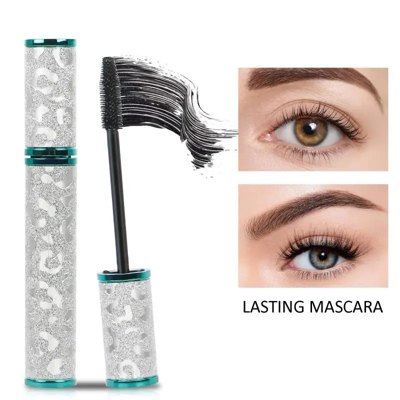 Mascara 4D imperméable à l'eau, longue durée, curling naturel dense, séchage rapide, tête de brosse fine, agrandit les yeux, maquillage des yeux