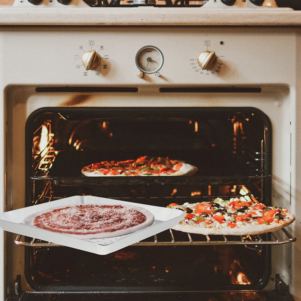 

Perforated Plate Aluminum Alloy Non-Stick Pan Kitchen Gadget For Home Baking Lovers Energy Saving Pizza Tray Practical