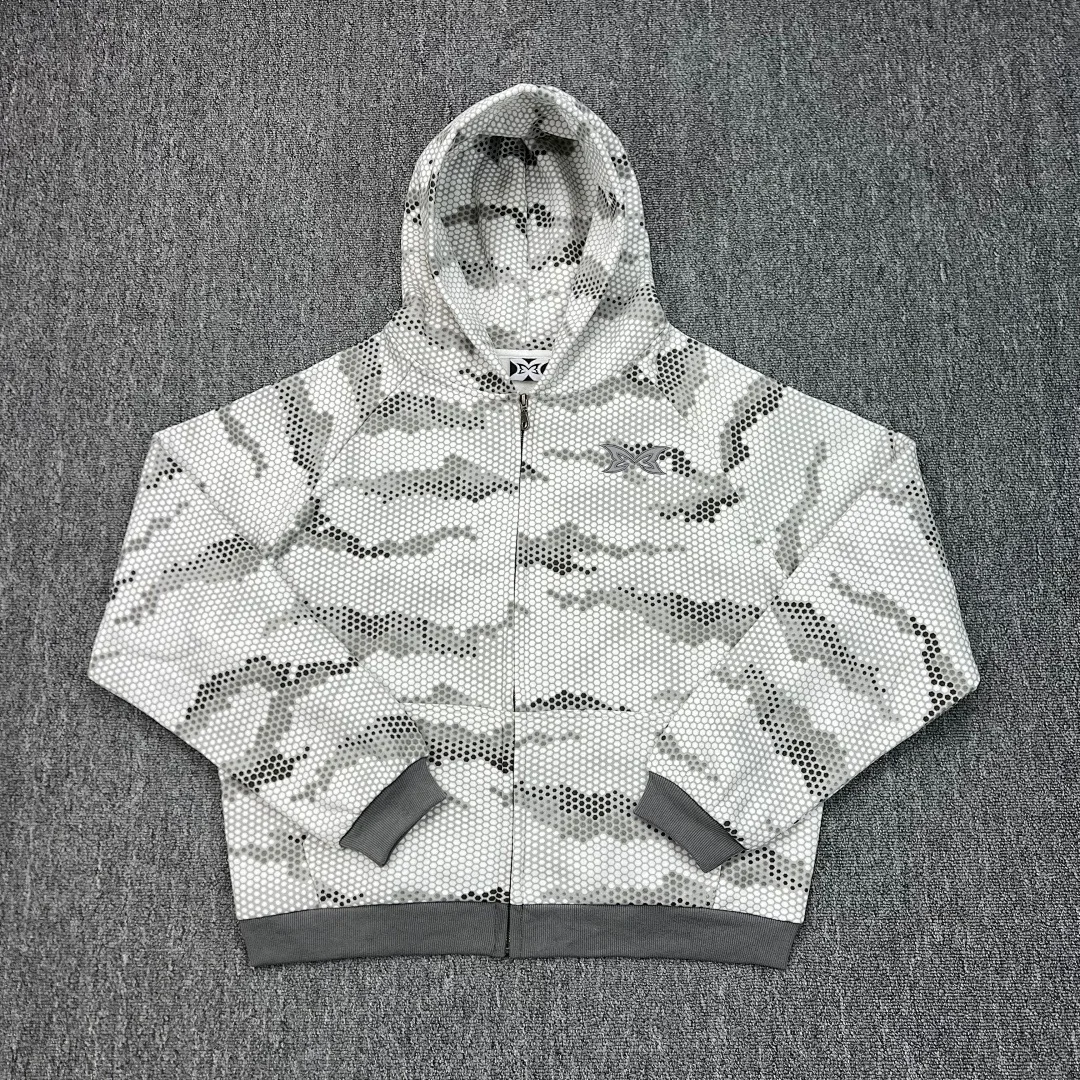 Mertra Streetwear Jacket: Snake-Print Embroidered Fleece-Lined Casual Unisex Zip-Up Hoodie