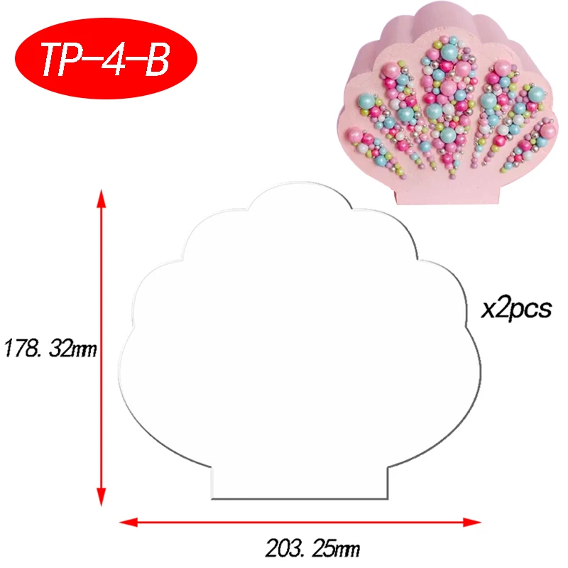 2pcs/set Acrylic Cake Disks Transparent Art Blank Board Cake Tool Tray Stand Baking Cake Decoration Tool Baking Accessories